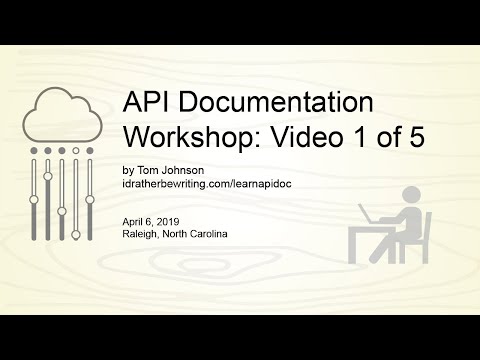 API Documentation Workshop (Raleigh): Video 1 of 5