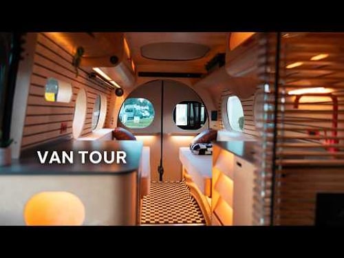 The Most Creative Van Ever Built / This Van Has a See-Through Shower