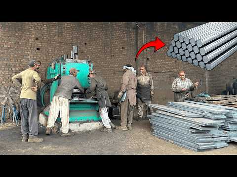 How Ship Plates Become Million Tons of Iron Rod | Factory Manufacturing Process