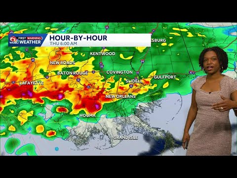 Cold start to Wednesday before heavy rain arrives Thursday in New Orleans