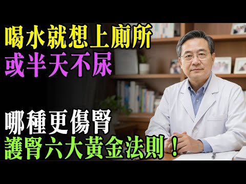 喝完水狂跑廁所是腎虛還是腎好?32年腎臟科醫生揭被誤解多年的排尿真相