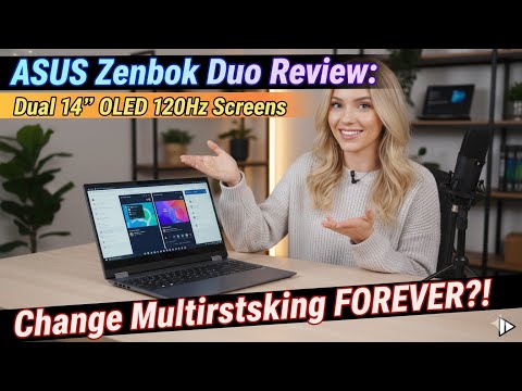 ASUS Zenbook Duo Review: Dual 14" OLED 120Hz Screens Change Multitasking FOREVER?!