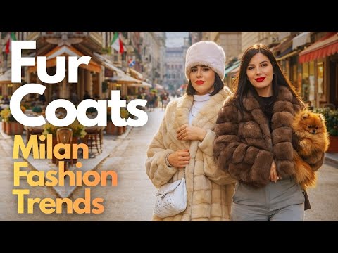 The Most Elegant Fur Coats Spotted in Milan | Italian Luxury & Street Fashion