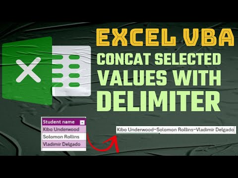 VBA - Concatenate selected/visible values by custom delimiter & copy to clipboard