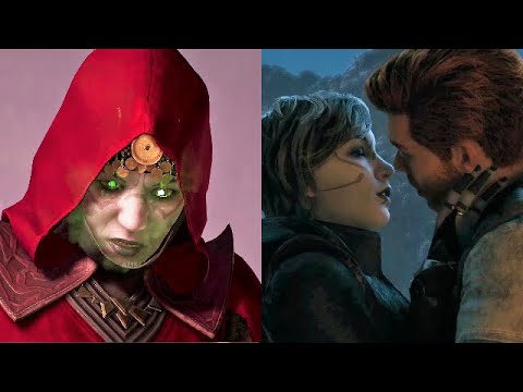 Cal & Merrin Full Love Story (Jedi Fallen Order & Jedi Survivor) | All Cutscenes