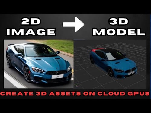 Image To 3D AI Models - Hunyuan 3D 2.0 Runpod Templates(2x) - ComfyUI & Gradio Tutorial