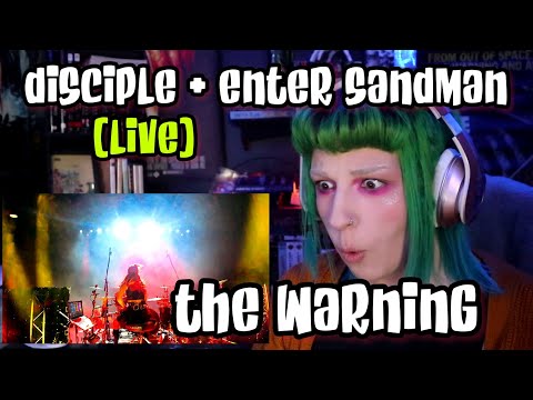 REACTION | THE WARNING "DISCIPLE" & "ENTER SANDMAN" (LIVE)
