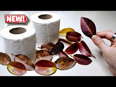 Toilet Paper And Dry Leaves!🥰 Great Recycling Idea!♻️👍