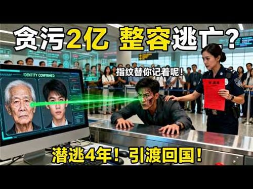 中国贪官整容换脸买加勒比护照入境美国!指纹一按警报狂响!华裔女警官当场拆穿:你逃了4年,指纹替你记着呢!