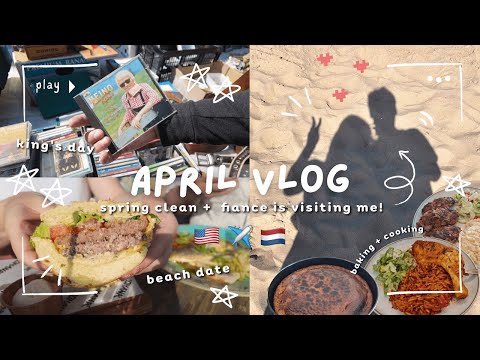 april vlog β¨ spring clean shed & fiancΓ© is visiting me! βοΈπΊπΈ king's day and more!