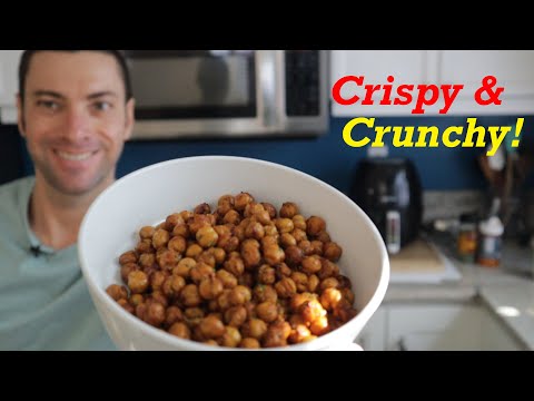 Homemade air fryer chickpeas | savory or sweet!