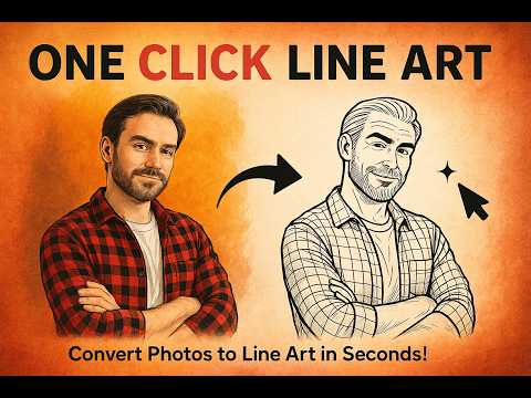 You Won’t Believe This One-Click Line Art Trick!