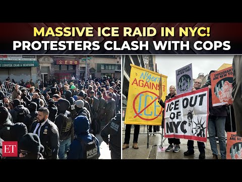 ICE vs protesters: Several arrested as New Yorkers clash with federal agents in Manhattan