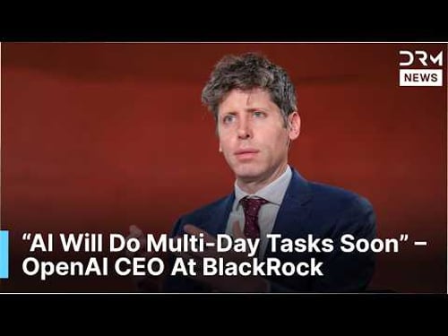 “Flood The World With Intelligence” – Sam Altman On AI | DRM News | AI1F