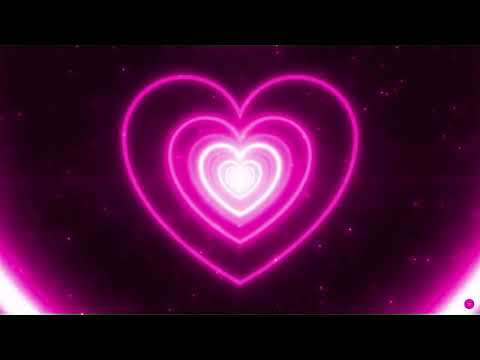 ๐LED Heart Tunnel Pink and White | A Pink and White Heart Background | Overlay Video Loop