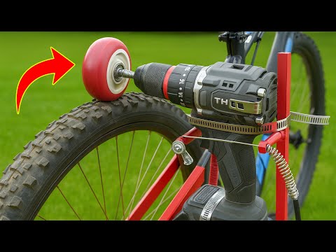 Why hasn’t it been patented yet? Install a drill motor on your bike and you’ll be amazed