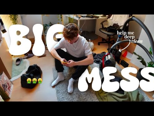 cleaning my messy room at 2am *clean & organize with me* 🧹