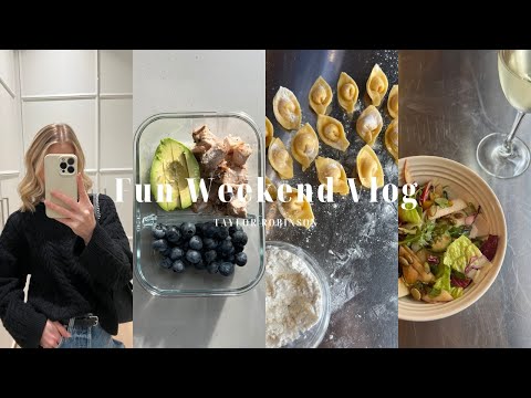 WEEKEND IN MY LIFE: Italian Cooking Class, Gingerbread House Making, Get Ready With Me + Lip Combo