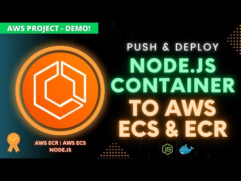 Deploy Node JS Docker Container to AWS ECS Cluster (Fargate) 🚀 Step By Step