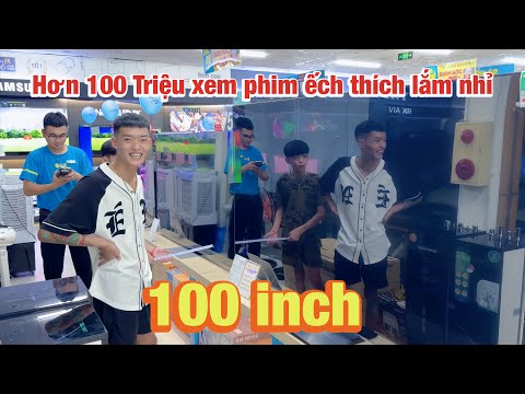 Hoàng Em Chi Hơn 100Triệu Đầu Tư Tivi Hơn 100 inch Cho Phòng Mới