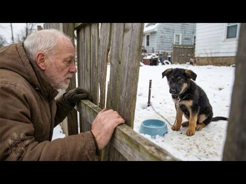 Puppy Chained in the Snow for 20 Days — Her Final Cry Reached the Only Man Still Listening