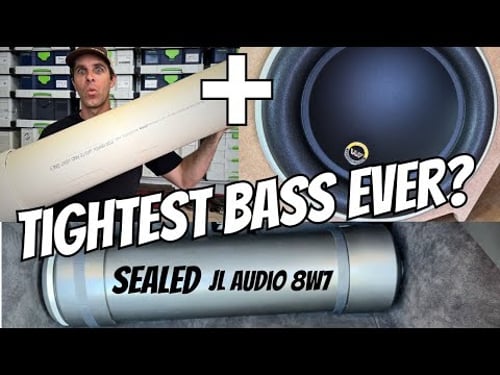 Most Bass for Your Small Space! SEALED DIY Bazooka Tube (JL 8W7)