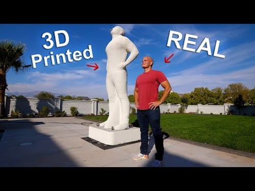 I 3D Printed a 6000 pound Statue of MYSELF - Ultimate Prank!!