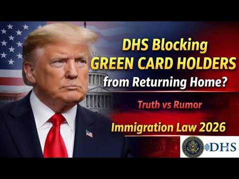 DHS Blocking Green Card Holders from Returning Home? Truth vs Rumor | Immigration Law 2026