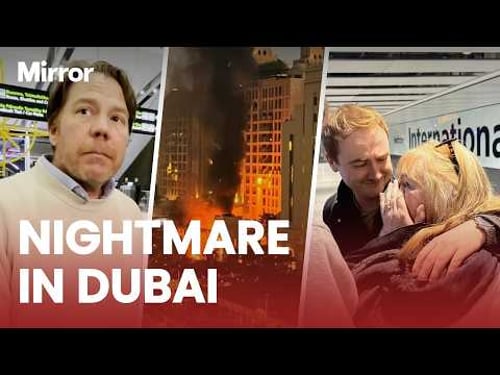 'Everything started SHAKING!' | British tourists recall moment MISSILES hit their Dubai hotel