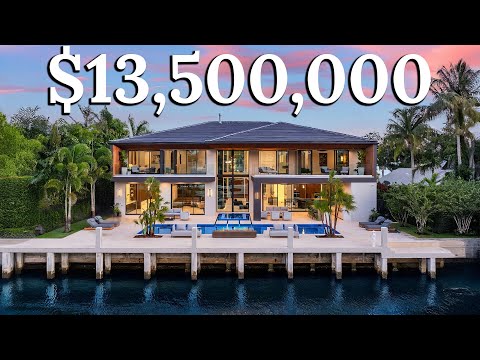 Touring this $13,500,000 Modern Mansion on the Water in Fort Lauderdale!