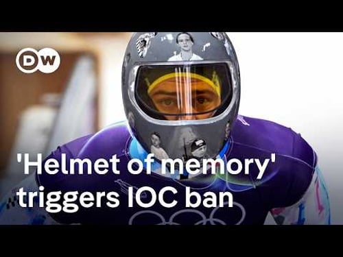 How Ukrainian athlete was banned at Winter Olympics in helmet row | DW News