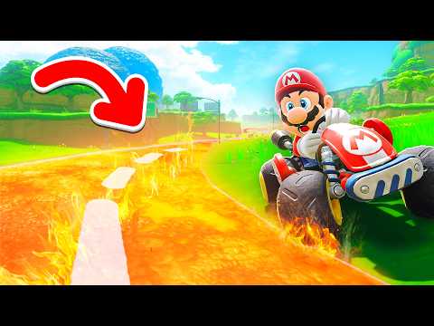 Mario Kart World, aber die STRASSE = LAVA!