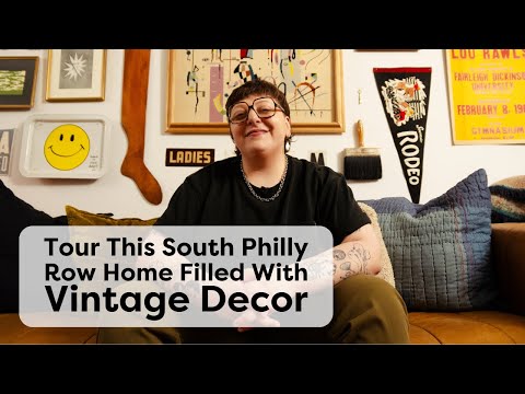 Tour This South Philly Row Home Filled With Antiques & Vintage Decor | Handmade Home