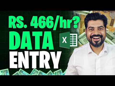Excel Data Entry Work Rs. 466/hour ❓ (Second Salary)