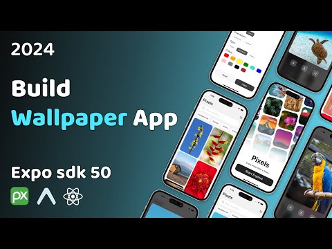 🔴 Build a Wallpaper App in Expo Router | React Native Projects | React Native Tutorial | Expo SDK 50
