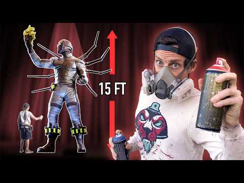 Live Painting a Giant Statue in front of 6,000 People!