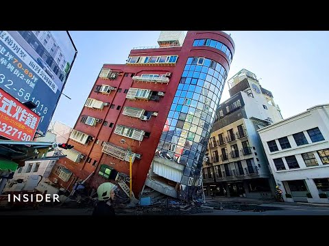 Taiwan Buildings Collapse From The 7.4 Magnitude Earthquake | Insider News