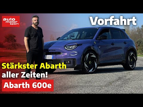 Abarth 600e: Fahrspaß und Emotionen ohne Verbrenner? | auto motor und sport