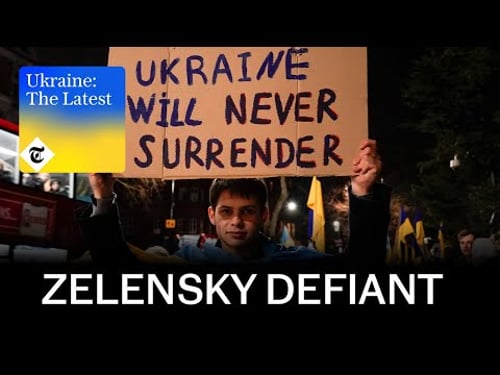 'No surrender': Zelensky rebukes Trump-Putin peace plan | Ukraine: The Latest