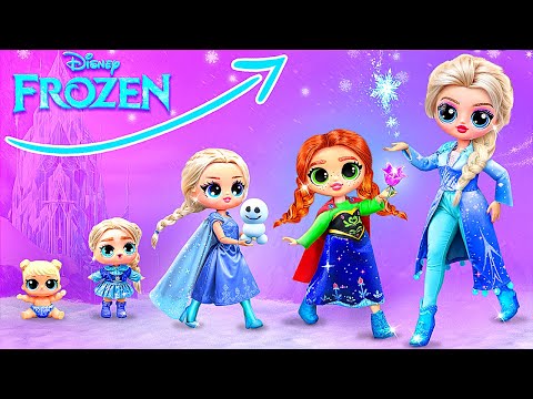 Эльза и Анна растут! 32 идеи для кукол ЛОЛ