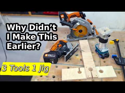 The ONLY Jig You Need? Cuts Perfectly Straight with 3 Different Tools!