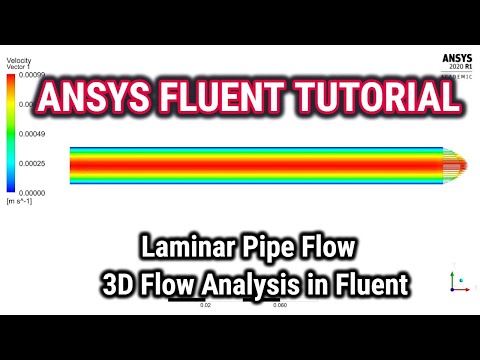 ANSYS Fluent Tutorials | Laminar Pipe Flow | 3D Flow Analysis in Fluent | ANSYS 16 Tutorial | CFD