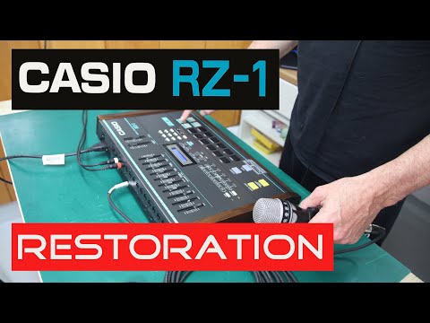 80`s Drumcomputer Casio RZ 1 Repair Synth Hunter Episode 52