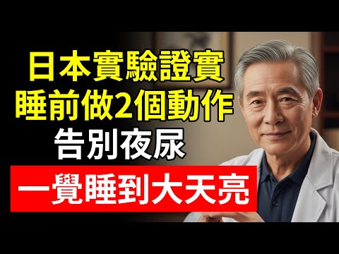 日本實驗證實:睡前做2個動作,告別夜尿!一覺睡到大天亮!#夜尿 #起夜 #頻尿 #水腫 #頤養之年