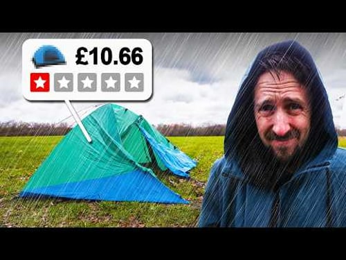 Camping In The Rain With The Cheapest Equipment