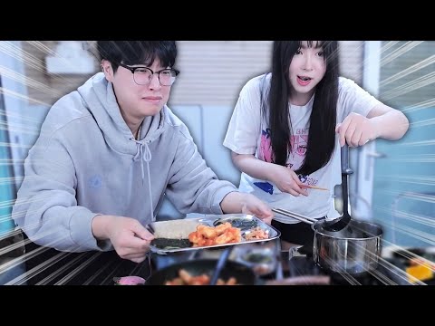 아구이뽀식 군대 요리... 살려주세요 제발..