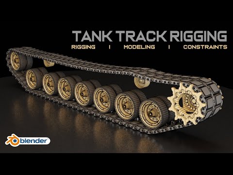 Blender Tank Tracks Tutorial | Modeling & Rigging | Constraints (Arijan)