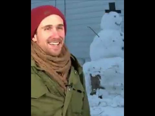 Snow Days: Truck Tries To Take Out Frosty the Snowman