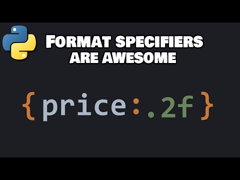 Learn Python format specifiers in 5 minutes! 💬