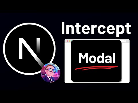 Next.js Modal with Parallel & Intercepting Routes, shadcn/ui Dialog